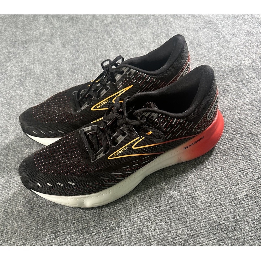 Brooks Mens Glycerin GTS 20 US 13 Shoes Sneakers 1103821D090 Black Running RARE